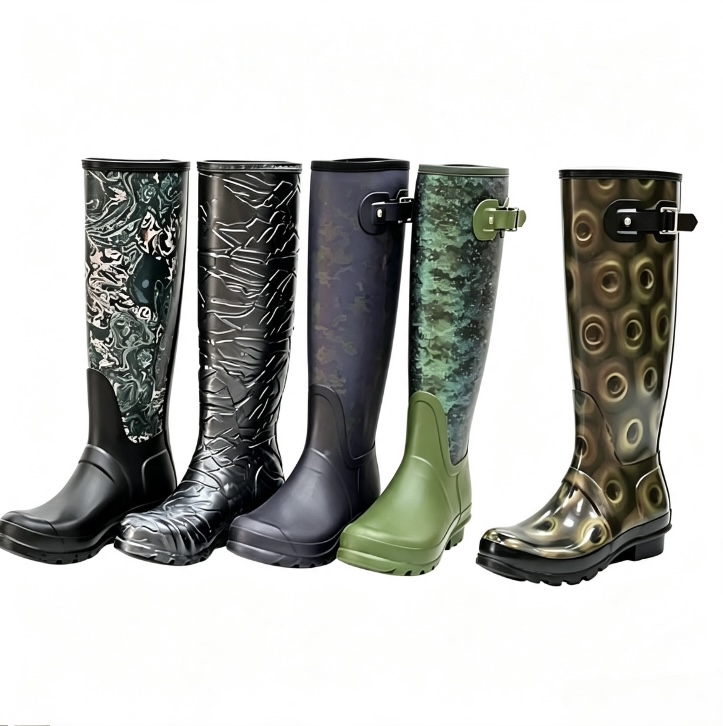 Botas de pluja Patcus, d'alta a la genoll, en relleu 3D